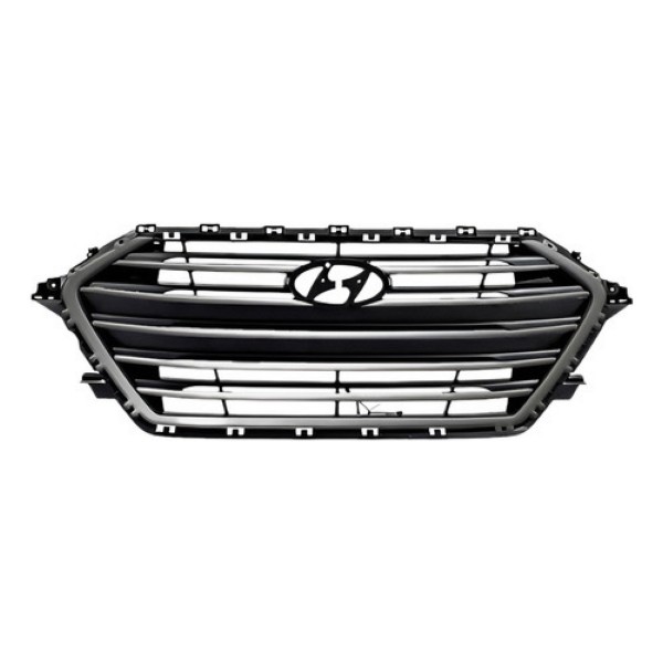 Grade Dianteira Para Hyundai Elantra 2017 E 2018 Cinza