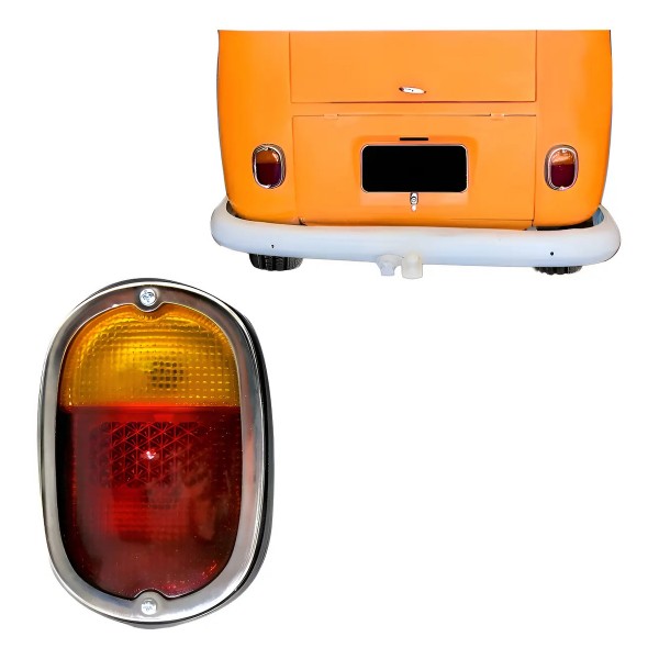 Sinaleira Traseira Volkswagen Perua Kombi 1963 Á 1974 Antig Vermelho