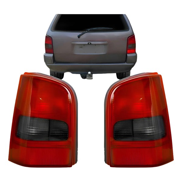 Par Lanterna Traseira Parati 1996 1997 1998 1999 Fumê Ambos Lados Vermelho