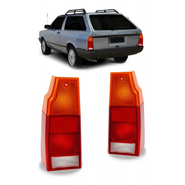 Par Lanterna Traseira Parati 1987 88 89 90 A 1995 Tricolor