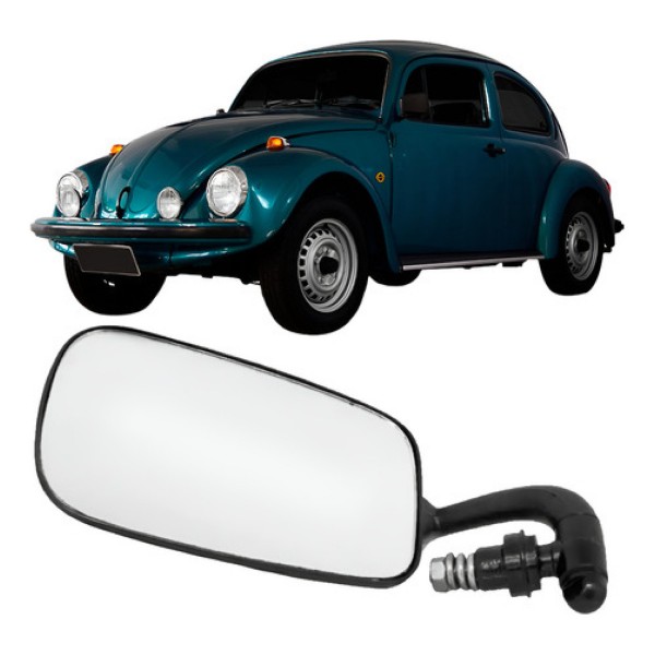 Retrovisor Universal Fusca 1978 1979 1980 1981 A 1996 Preto