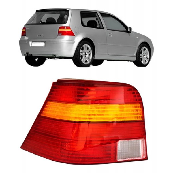 Lanterna Traseira Golf 1998 A 2006 Tricolor