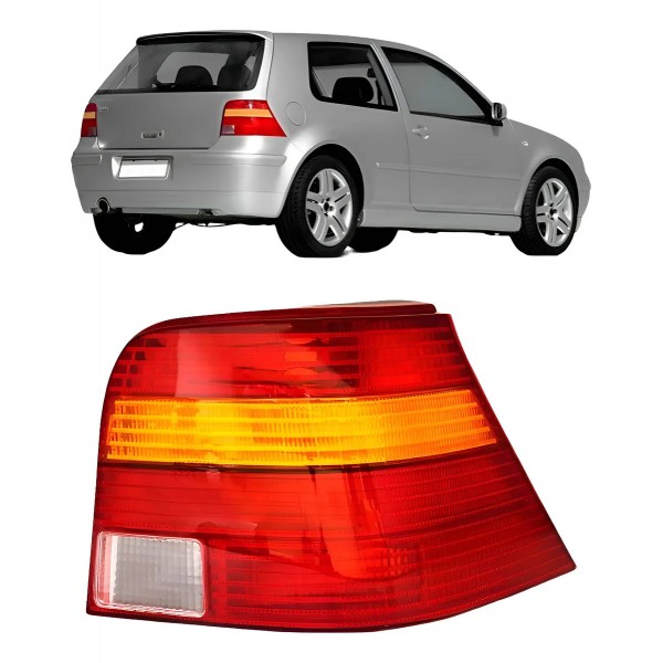 Lanterna Traseira Golf 1998 A 2006 Tricolor