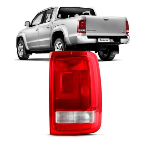Lanterna Traseira Amarok 2010 A 2014 S/ Luz Neblina Cristal