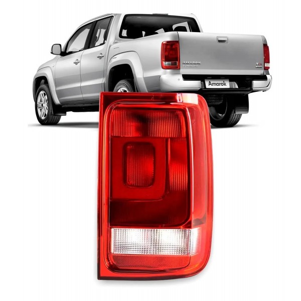 Lanterna Traseira Amarok 2010 A 2014 C/ Luz Neblina Cristal