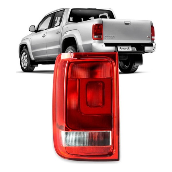 Lanterna Traseira Amarok 2010 A 2014 C/ Luz Neblina Cristal
