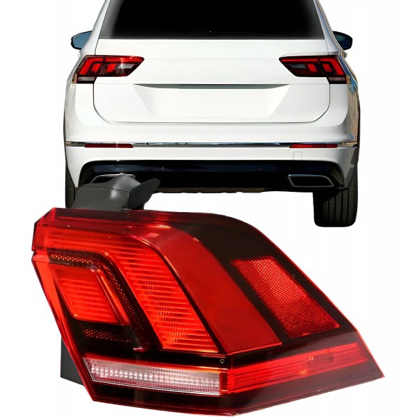 Lanterna Traseira Tiguan 2016 2017 2018 2019 Canto Com Led
