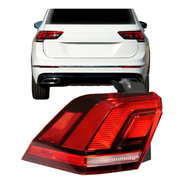 Lanterna Traseira Tiguan 2016 2017 2018 2019 Canto Com Led