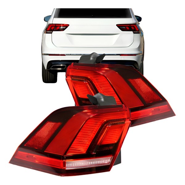 Sinaleira Traseira Tiguan 2016 2017 2018 2019 Canto Com Led