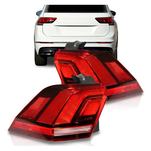 Lanterna Traseira Tiguan 2018 2019 Canto Com Led