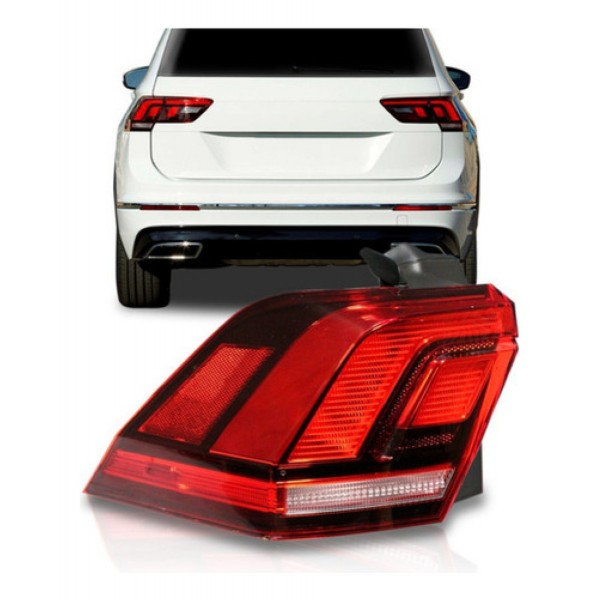 Lanterna Traseira Tiguan 2018 2019 Canto Com Led