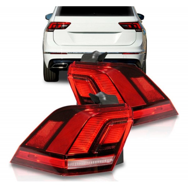 Lanterna Traseira Tiguan 2018 2019 Canto Com Led