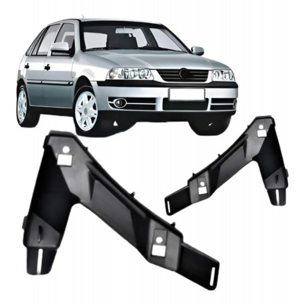 Par Suporte Guia Parachoque Dianteiro Gol G4 2004 A 2008