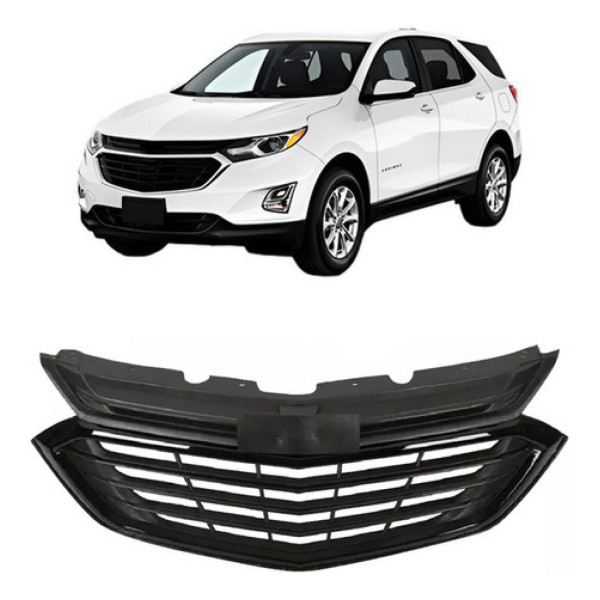 Grade Radiador Equinox 2018 2019 2020 2021 Com Friso Preto