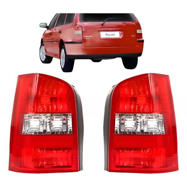 Par Lanterna Traseira Parati G3 1999 2000 2001 2002 Fase 1 Ambos Lados Vermelho