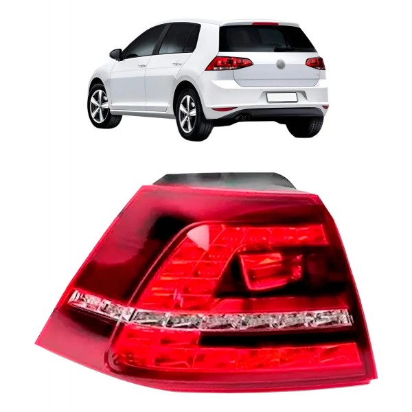 Lanterna Traseira Golf 2014 2015 2016 2017 Com Led Canto