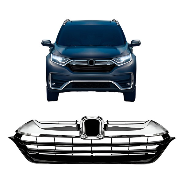 Grade Radiador Crv 2021 Com Friso Cromado