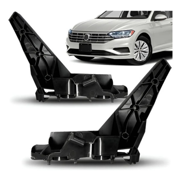 Par Suporte Guia Parachoque Jetta 2019 2020 2021 2022