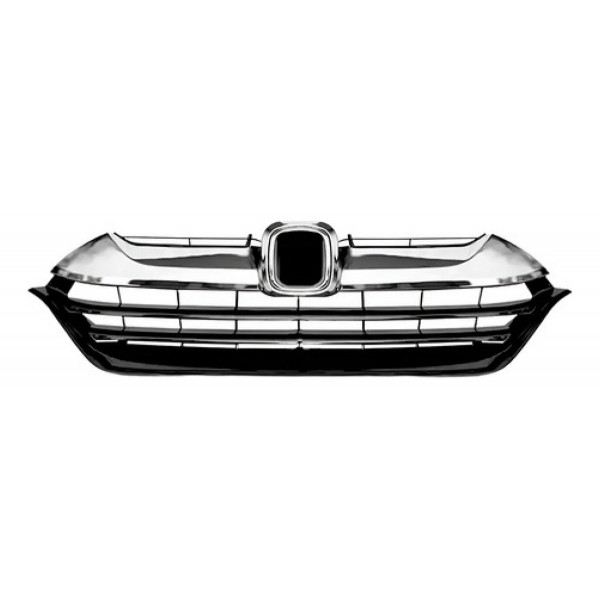 Grade Dianteira Crv 2021 Preta Com Moldura Cromada