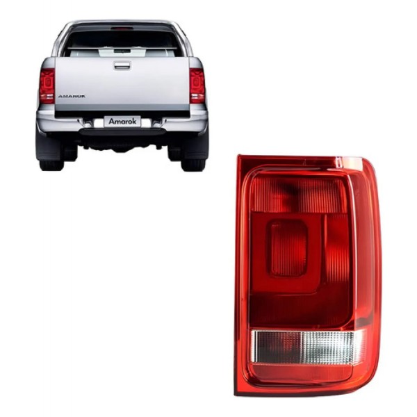Sinaleira Traseira Amarok 2010 11 12 13 2014 Com Luz Neblina