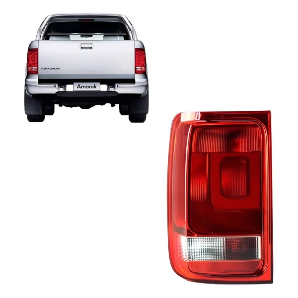 Sinaleira Traseira Amarok 2010 11 12 13 2014 Com Luz Neblina