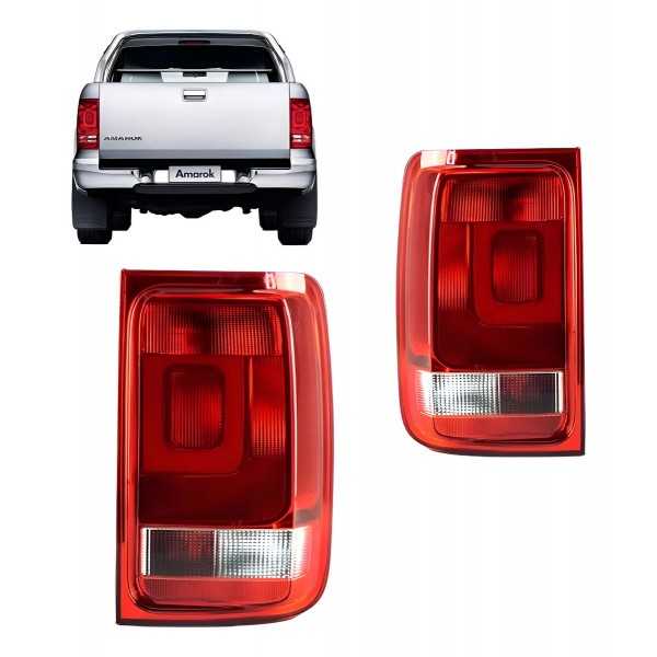 Sinaleira Traseira Amarok 2010 11 12 13 2014 Com Luz Neblina