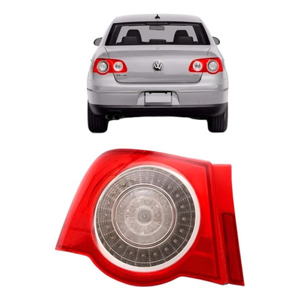 Sinaleira Traseira Passat 2006 2007 2008 09 2010 Sedan C/led