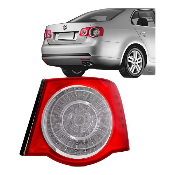 Lanterna Traseira Jetta 2007 2008 2009 2010 Canto Sedan