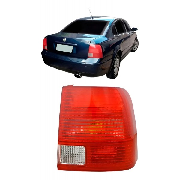 Lanterna Traseira Passat 97 98 99 00 Re Branca Ld Direito/passageiro Vermelho