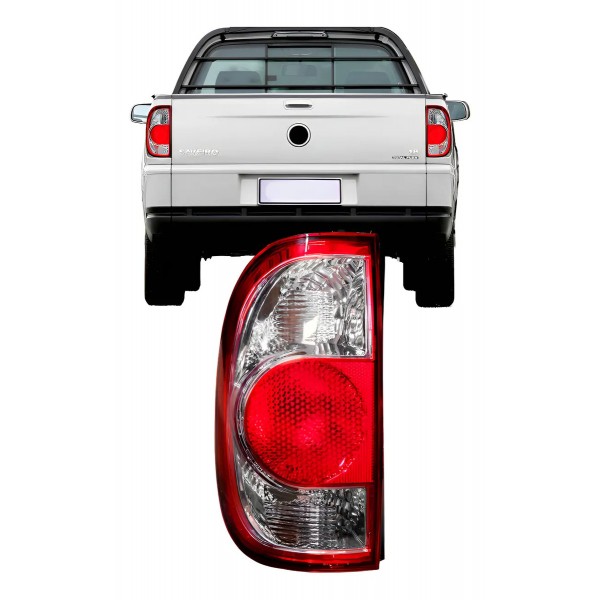 Lanterna Traseira Vw Saveiro G4 2006 2007 08 A 2012 Cristal