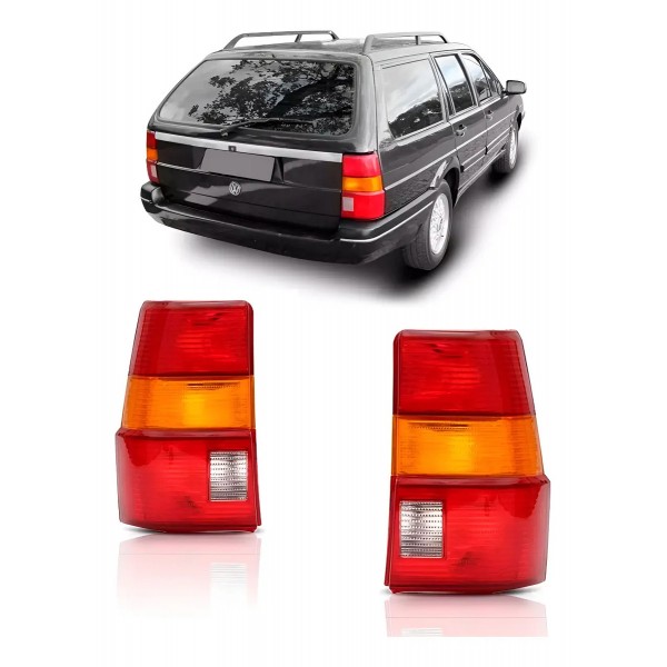 Par Lanterna Traseira Quantum 1992 93 94 95 1996 Tricolor Ambos Lados Tricolor