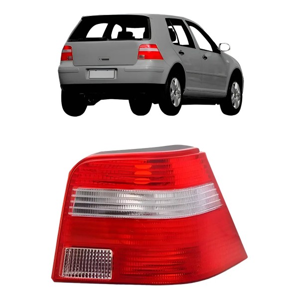 Lanterna Traseira Golf 1998 1999 2001 2002 03 A 2006 Cristal