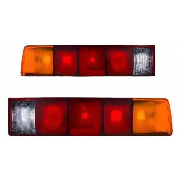 Par Lanterna Traseira Santana 1985 86 87 88 89 1990 Tricolor Ambos Lados Vermelho