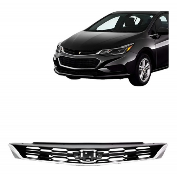 Grade Radiador Cruze 2017 2018 2019 Superior Cromado