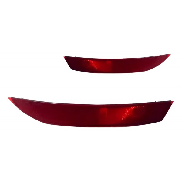 Par Lanterna Refletora Parachoque Jetta 2011 2012 A 2015 Vermelho