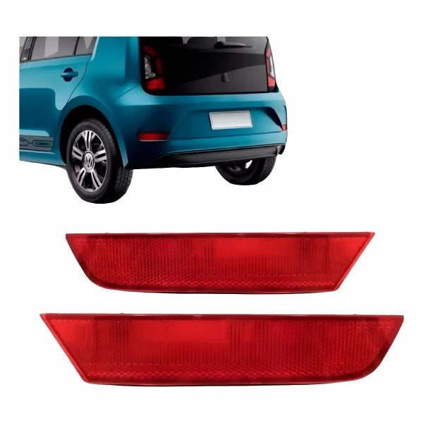 Par Lanterna Refletor Refletiva Parachoque Up 2018 2019 2020 Vermelho