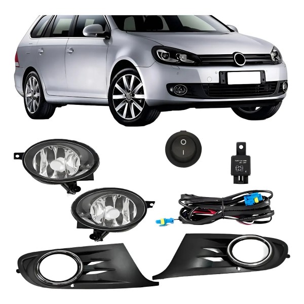 Kit Neblina Jetta 2011 À 2014 Variant Grade Aro Cromado Bt R-25889