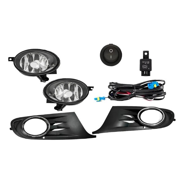 Kit Neblina Jetta 2011 À 2014 Variant Grade Aro Cromado Bt R-25889