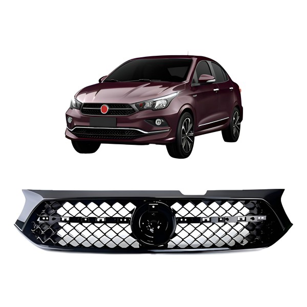 Grade Radiador Cronos Hgt 2018 2019 2020 Black Piano Preto