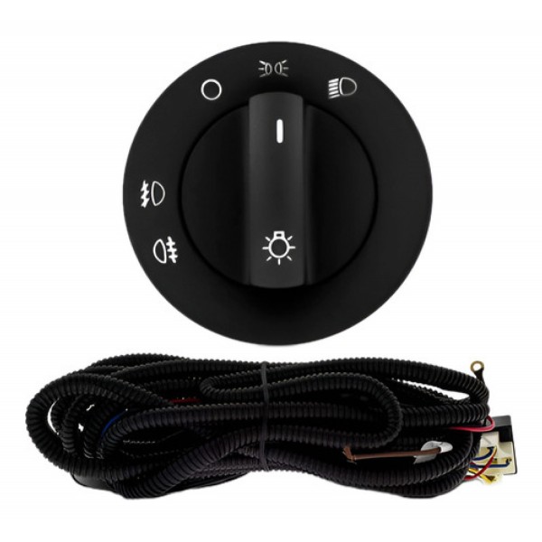 Kit Farol Milha Auxiliar Neblina Polo 2003 À 2006 Com Grade