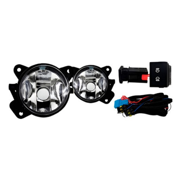 Kit Farol Milha Auxiliar Gol G5 2009 A 2012 Moldura