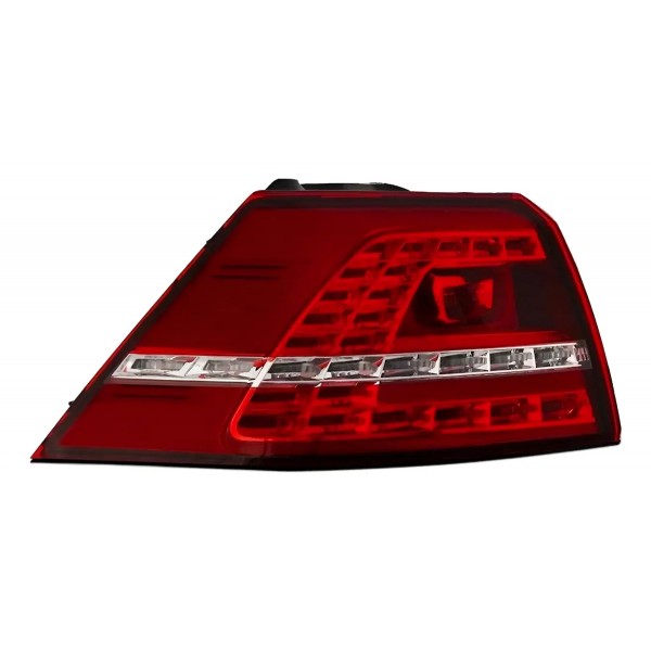 Jogo Lanternas Traseiras Golf Gti Mk7 2014 A 2020 Com Led Ambos Lados Vermelho