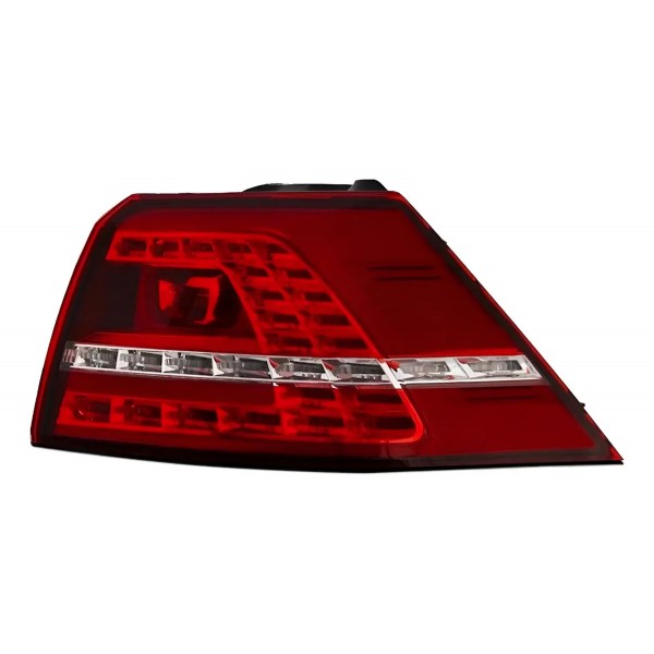 Jogo Lanternas Traseiras Golf Gti Mk7 2014 A 2020 Com Led Ambos Lados Vermelho