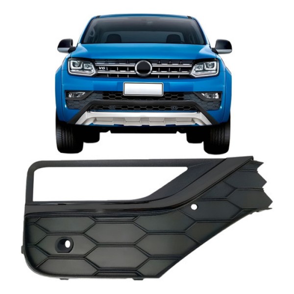 Tela Moldura Lateral Amarok 2017/2019 C/ Furo Para Sensor