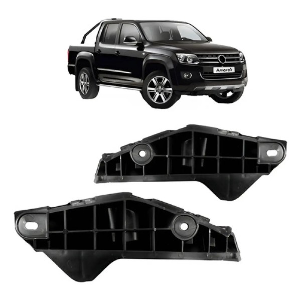 Par Guia Suporte Parachoque Dianteiro Amarok 2010 A 2017