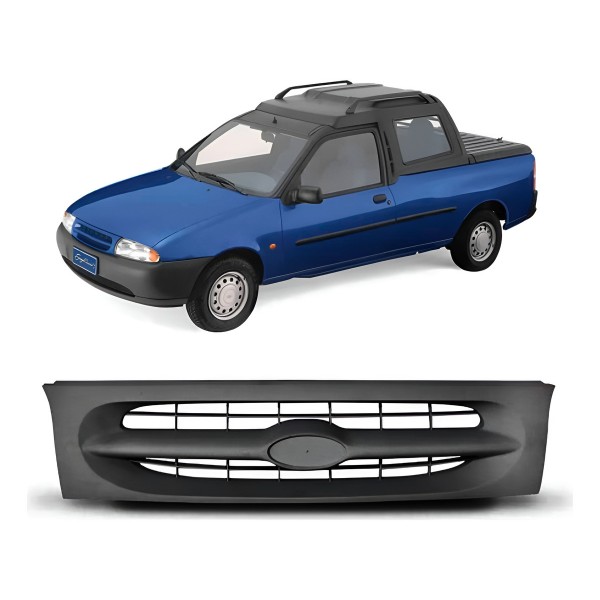 Grade Radiador Courier 1996 Ate 1999 Preto