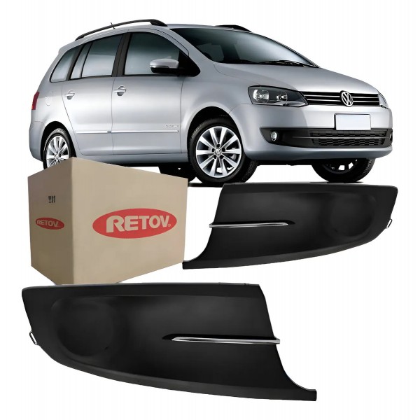 Grade Milha Fox Spacefox 2010 11 2012 2013 Friso Cromado Preto Direito