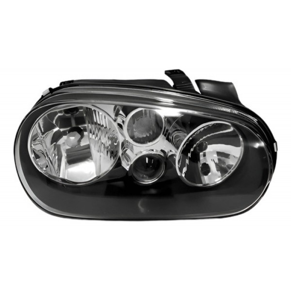 Par Farol Dianteiro Golf 1999 A 2006 Máscara Negra S/ Aux.