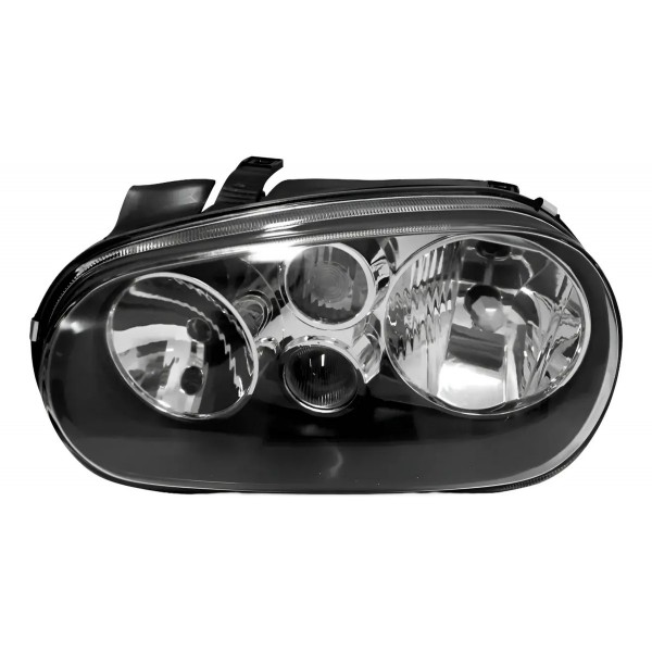 Farol Dianteiro Golf 1999 A 2006 Máscara Negra Sem Auxiliar