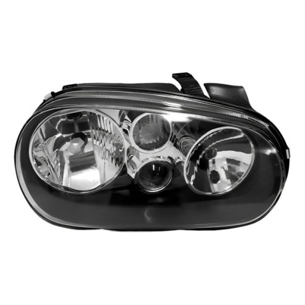 Farol Dianteiro Golf 1999 A 2006 Máscara Negra Sem Auxiliar